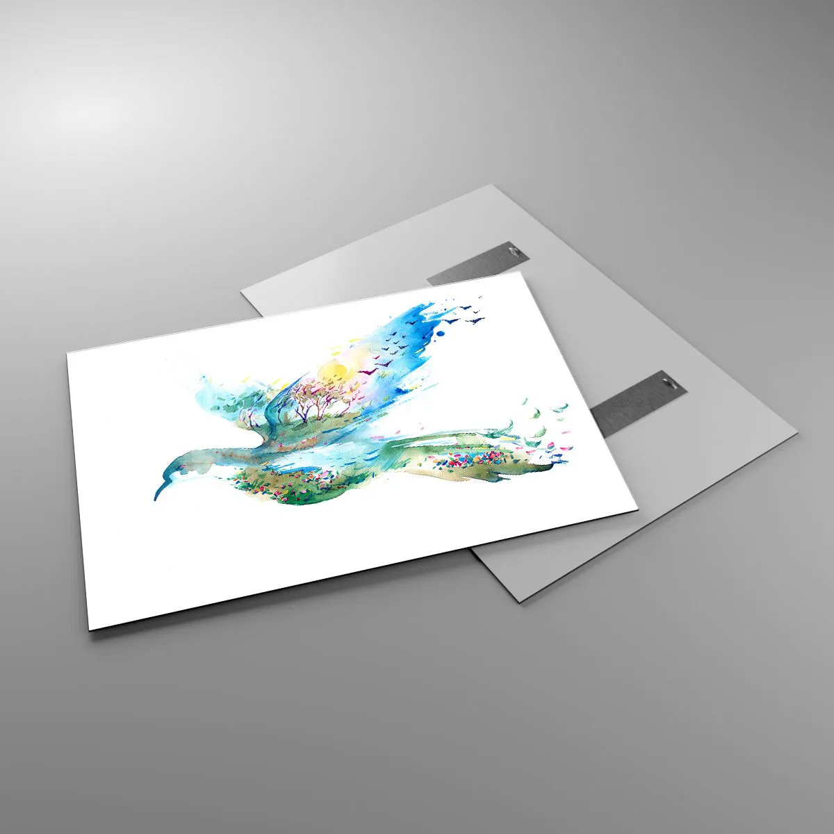 Glass picture - On The Wings Of Nature - 100x70 cm