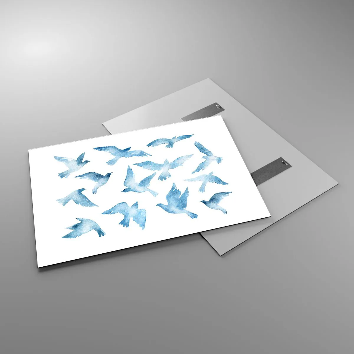 Obraz na skle - Nebeští ptáci - 100x70 cm