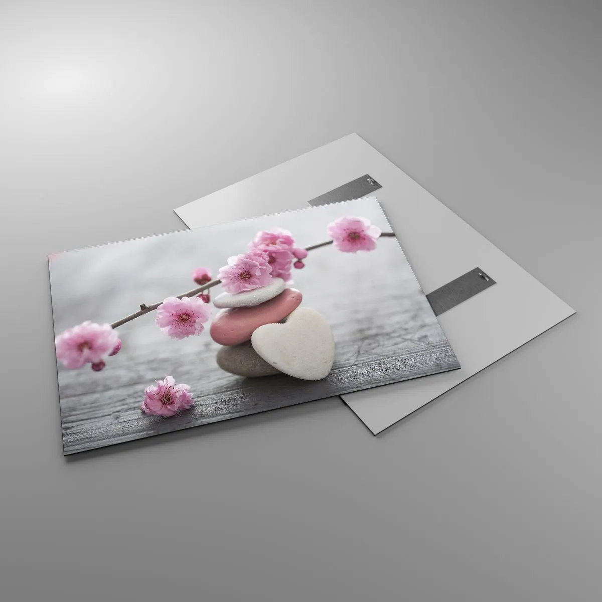 Glass picture - Bliss with Cherry Blossom - 100x70 cm