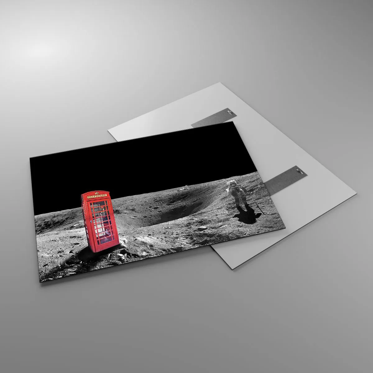 Billede på glas - Kosmisk vittighed - 100x70 cm