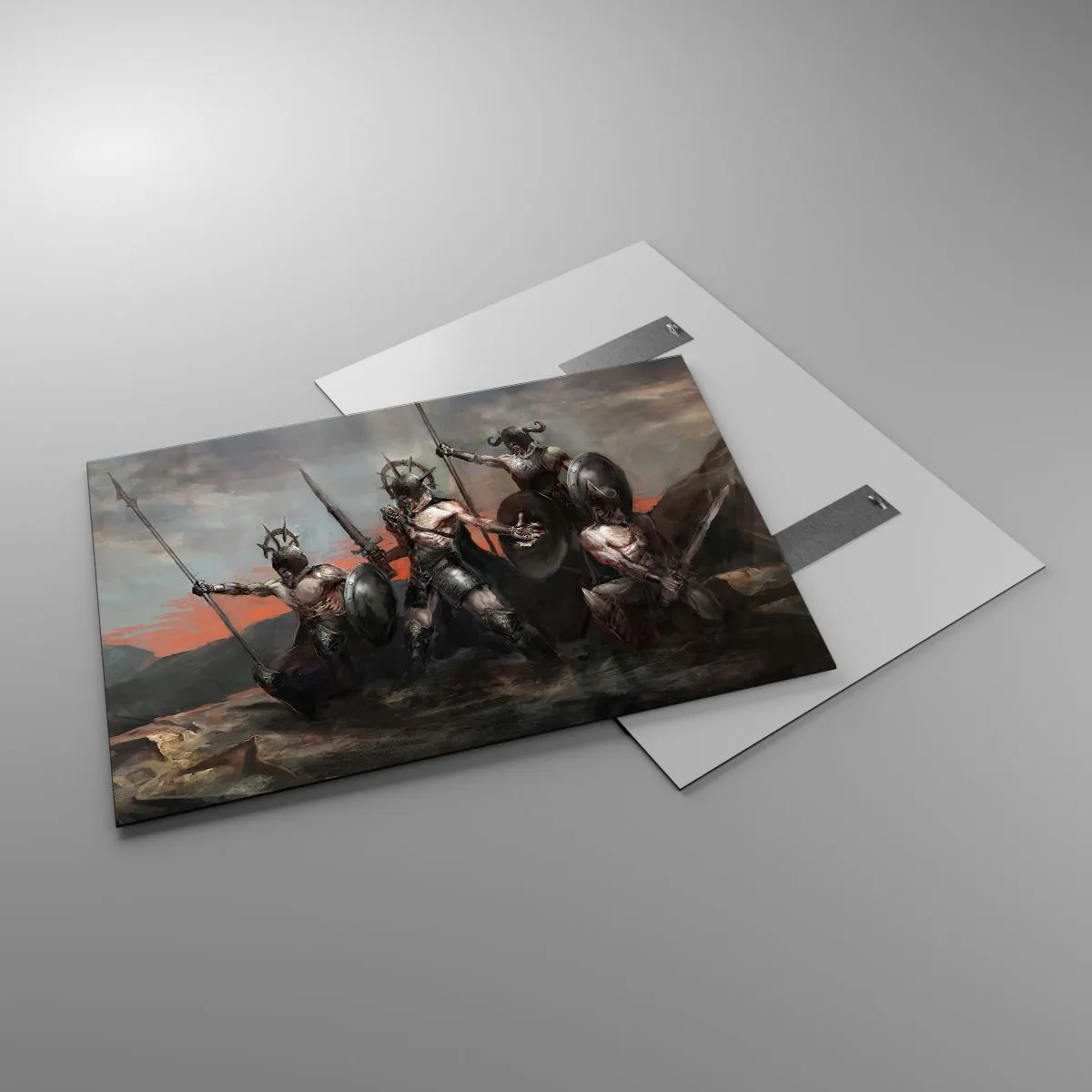 Tablou pe sticlă - Cu scut sau fără scut - 100x70 cm