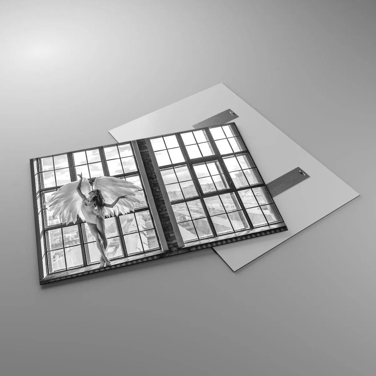 Tablou pe sticlă - Orașul îngerilor dansatori? - 100x70 cm