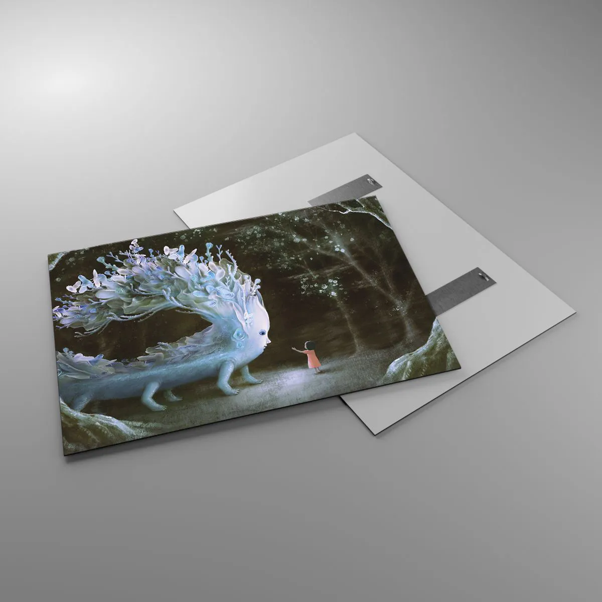 Glass picture - Fantastic Encounter - 100x70 cm