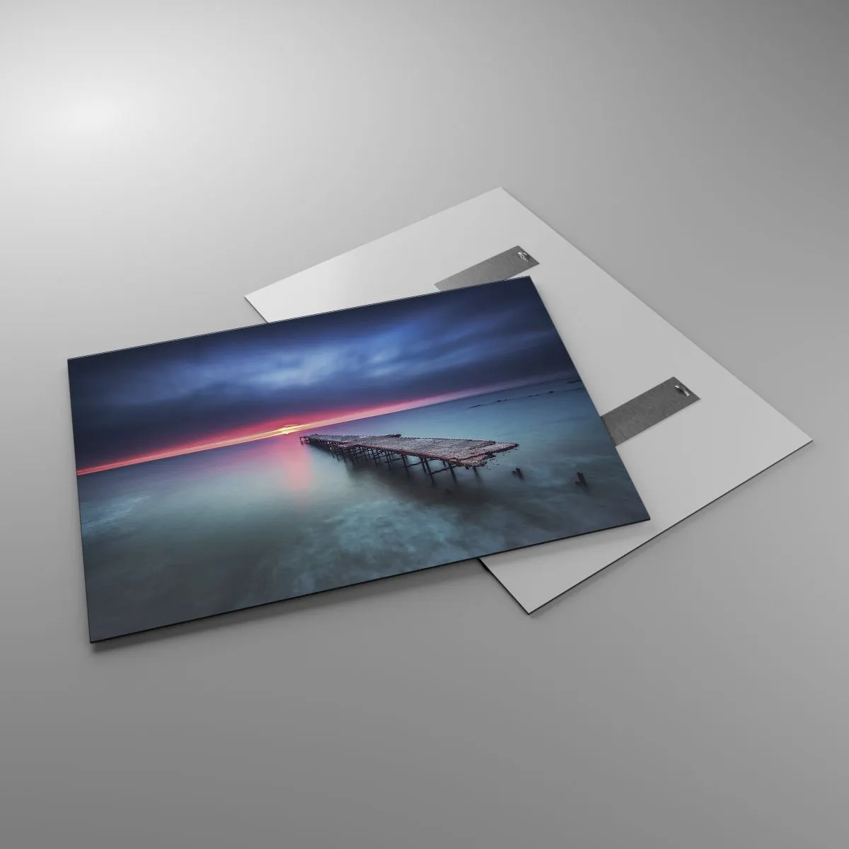 Schilderen op glas - Tussen hemel en aarde - 100x70 cm