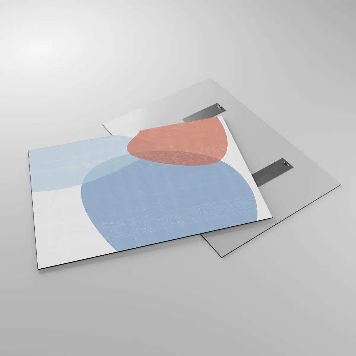 Billede på glas - Pastelfarvede relationer - 100x70 cm