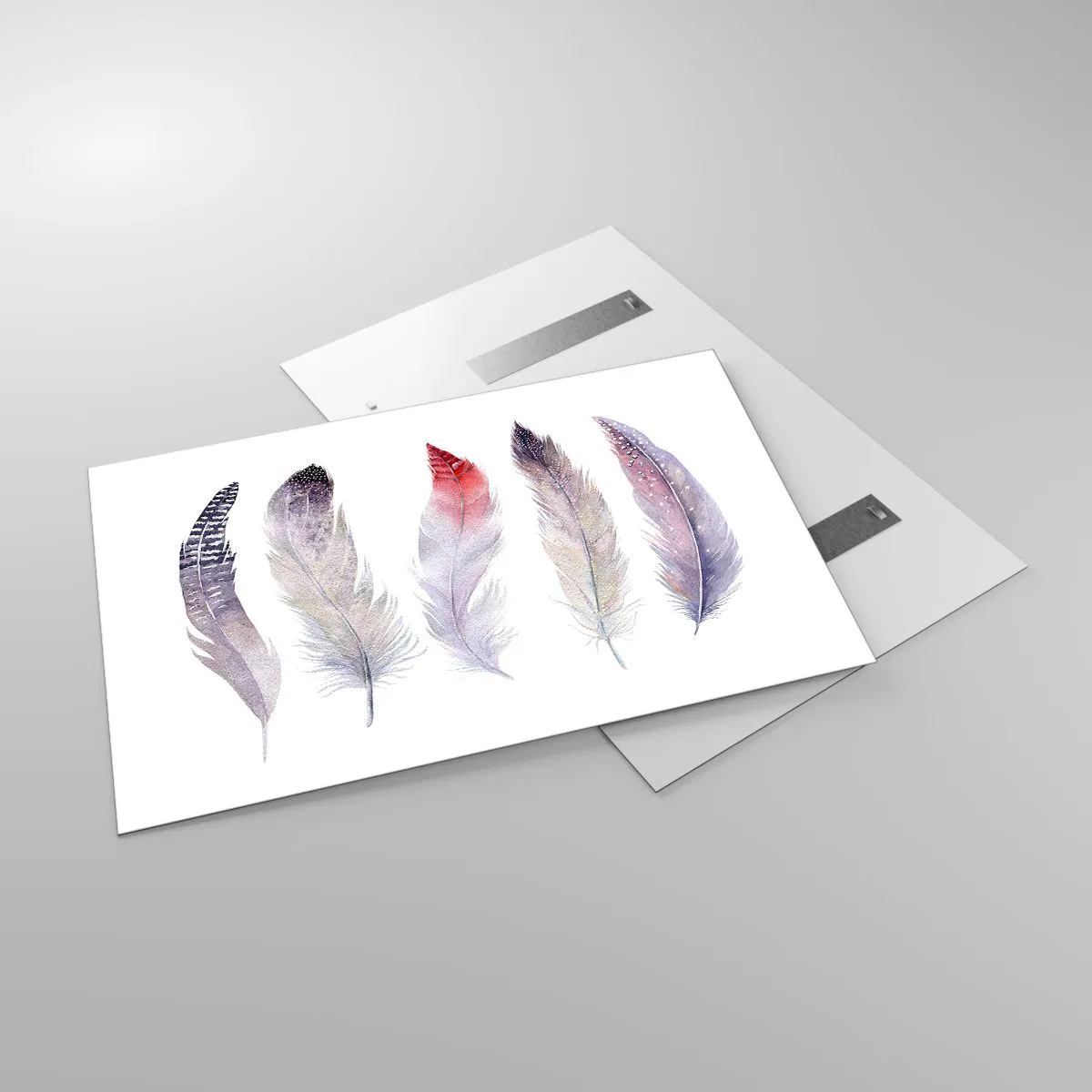 Tablou pe sticlă - Delicate ca o ceață multicoloră - 120x80 cm