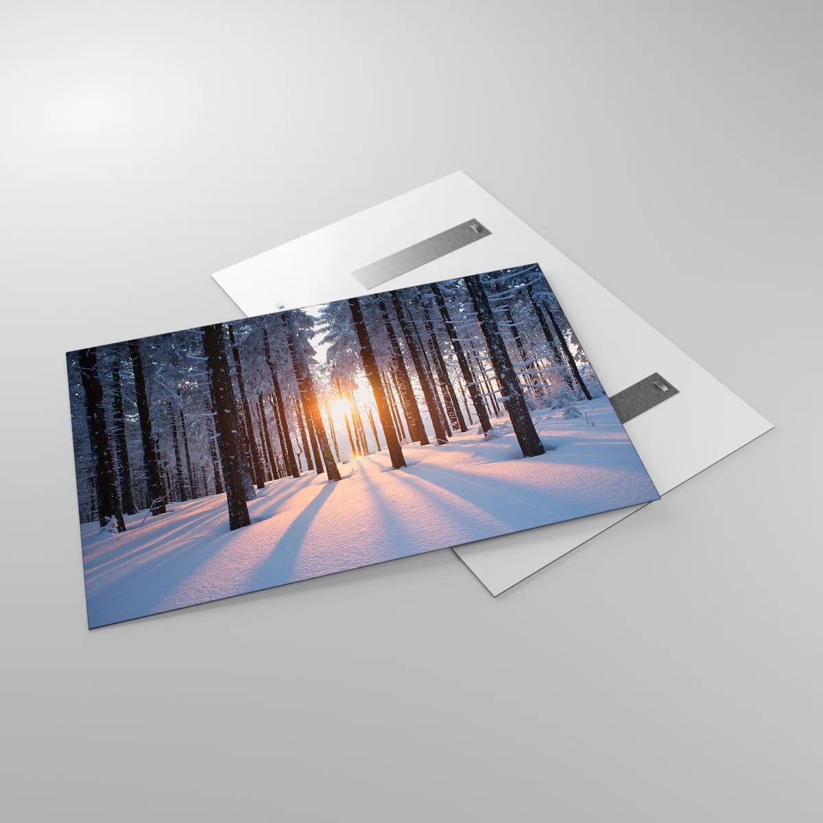 Quadro em vidro - Preto no branco - 120x80 cm