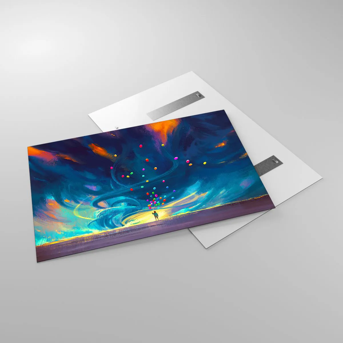 Tablou pe sticlă - Pe un vânt albastru - 120x80 cm