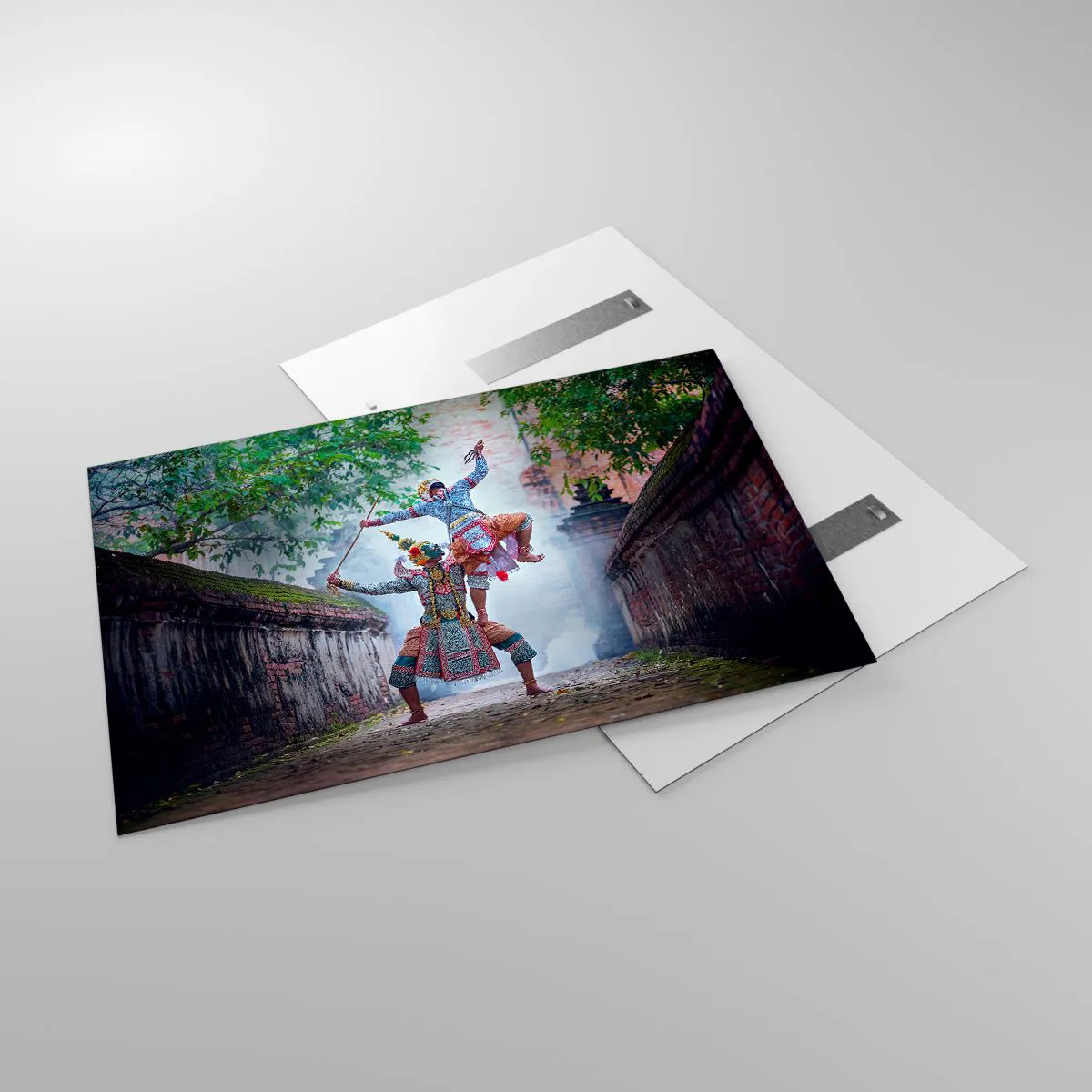 Glastavla - Bild på glas - Dödligt vacker dans - 120x80 cm