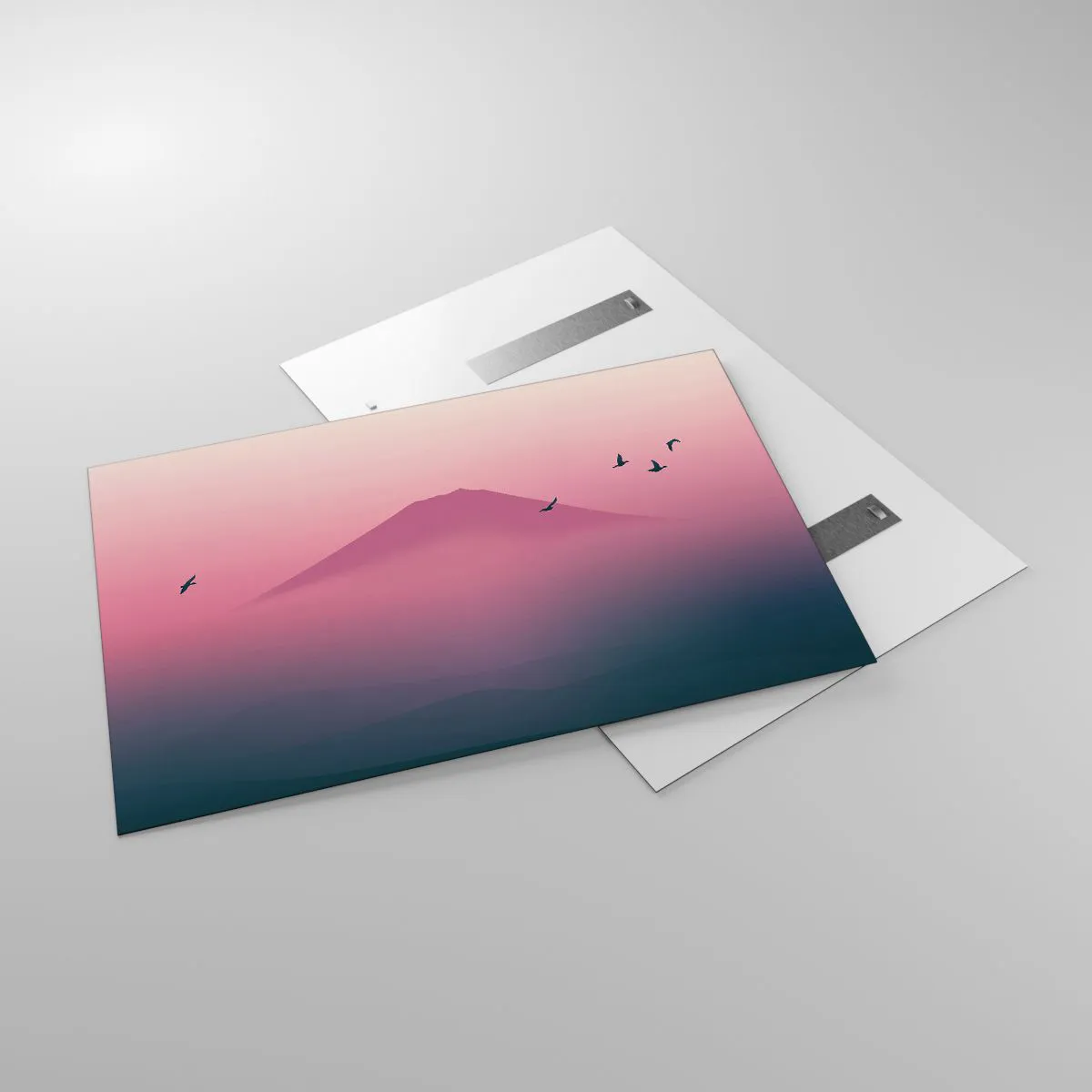 Tablou pe sticlă - Călători deasupra norilor - 120x80 cm