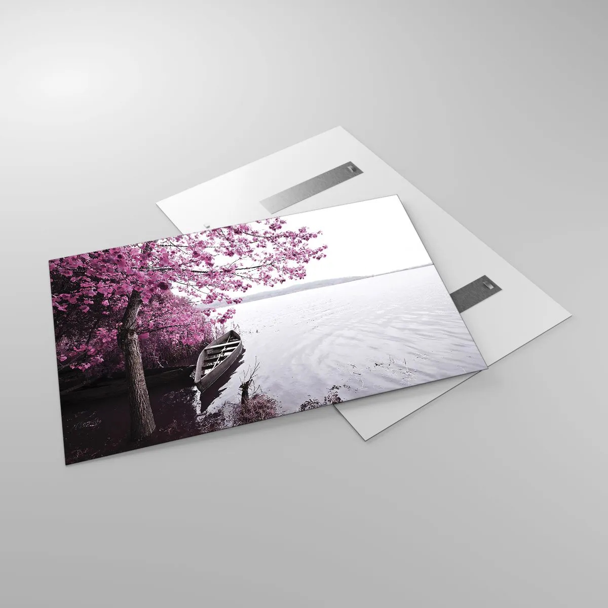 Glass picture - In Pink Silence - 120x80 cm