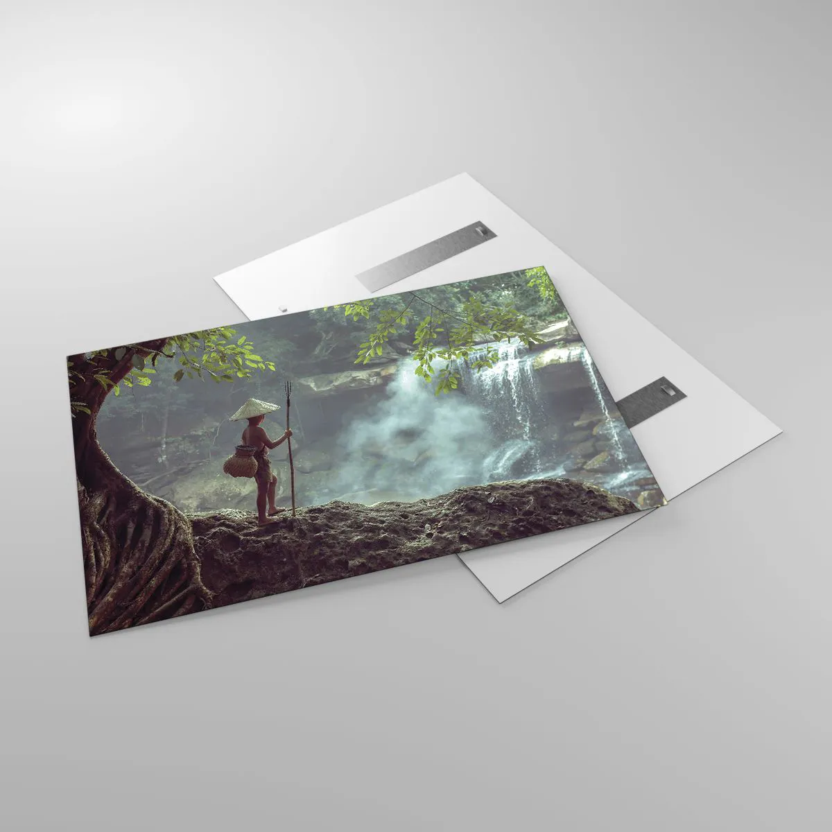 Üveg kép - Barátságban a természettel - 120x80 cm