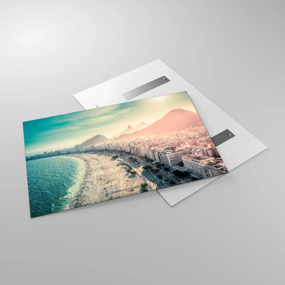 Glastavla - Bild på glas - Evig semester i Rio - 120x80 cm