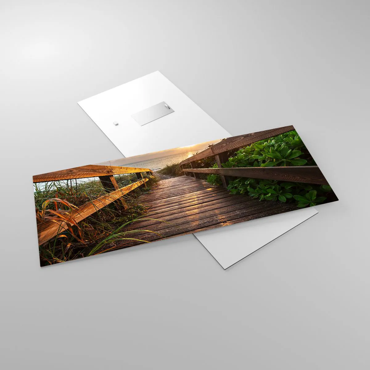 Üveg kép - És egyenesen a partra - 100x40 cm