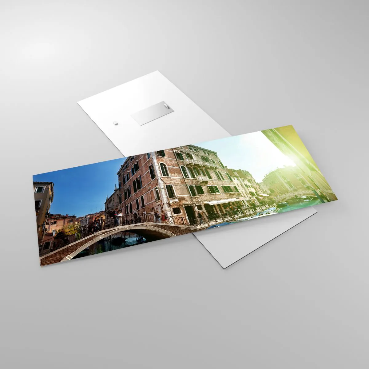 Tablou pe sticlă - Veneția - Amore Mio - 100x40 cm