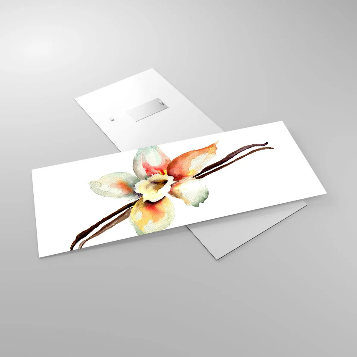 Glasbild - Bild auf glas - Süße mit Farbe verschüttet - 100x40 cm