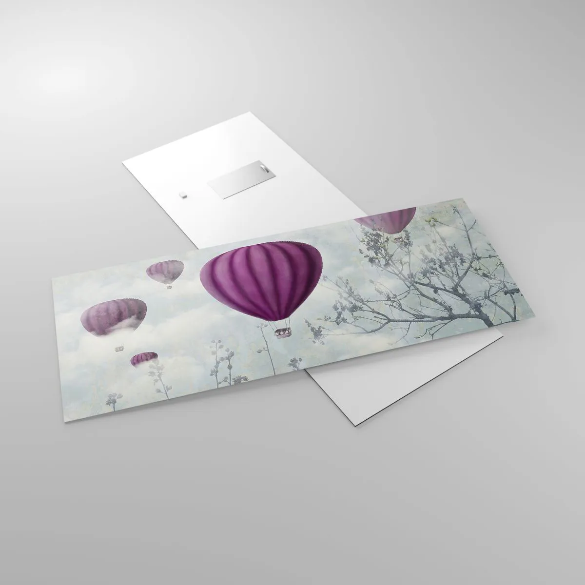 Obraz na szkle - Jak statki na niebie - 100x40 cm