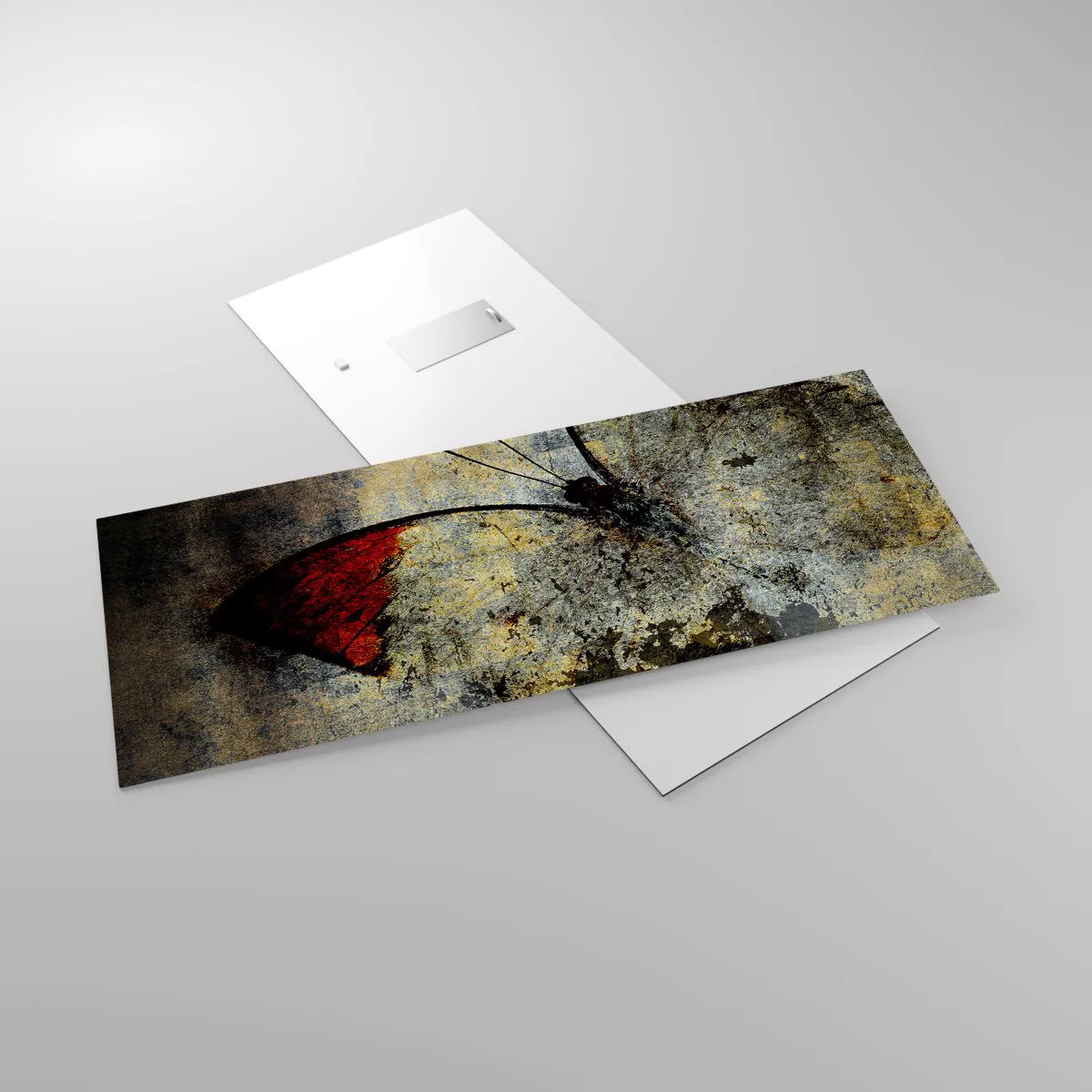 Glasbild - Bild auf glas - Pass auf, bevor ich verschwinde - 100x40 cm