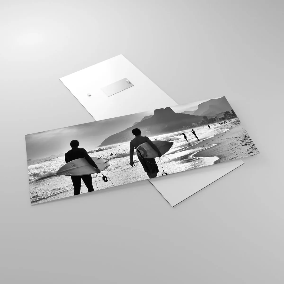 Impression sur verre - Image sur verre - Samba sur une vague - 100x40 cm