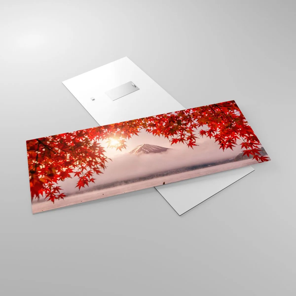 Billede på glas - I en japansk atmosfære - 100x40 cm