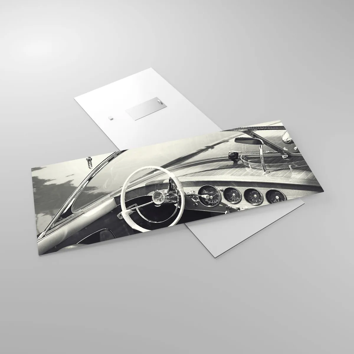 Impression sur verre - Image sur verre - Temps pour riche - 100x40 cm