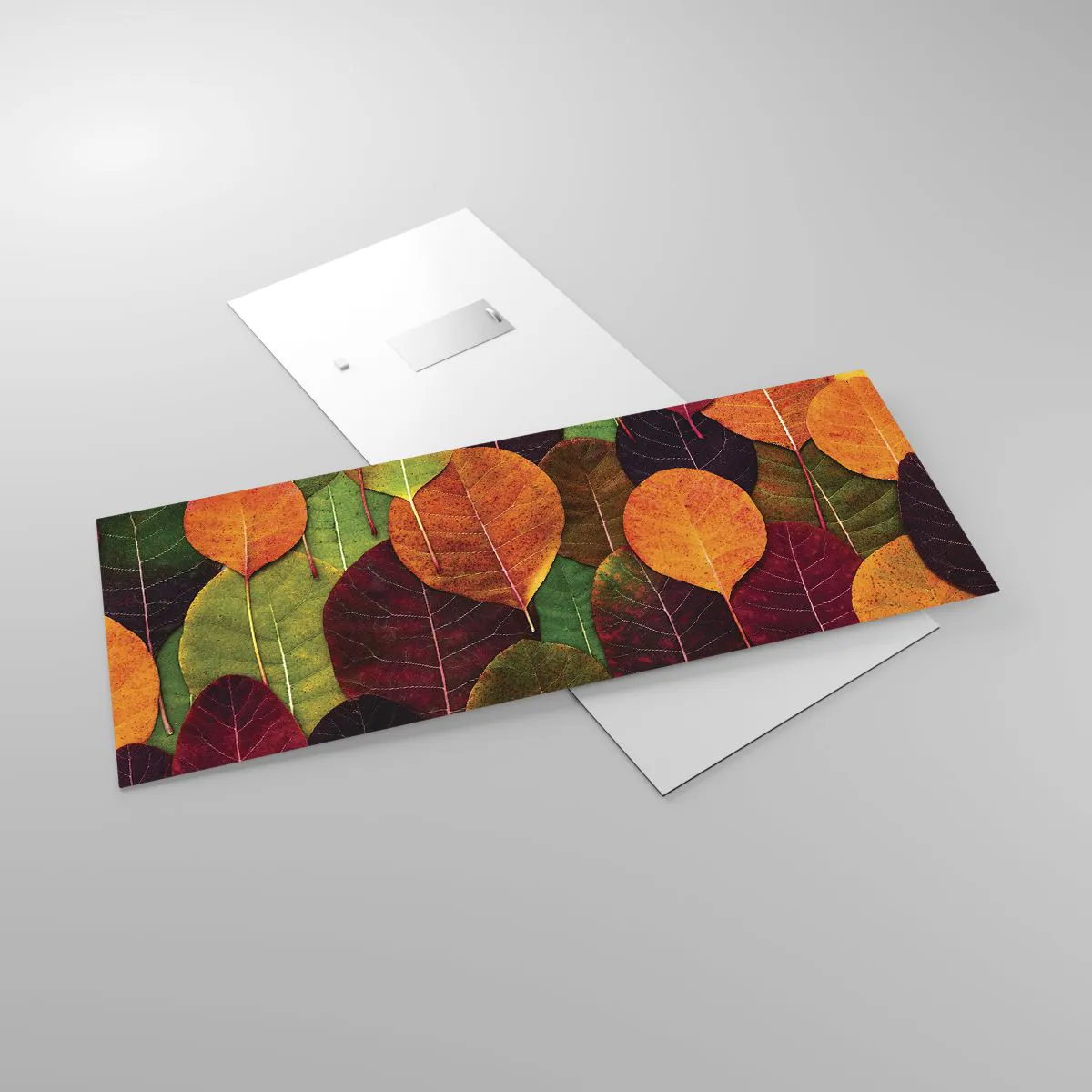 Quadro em vidro - Mosaico de outono - 100x40 cm