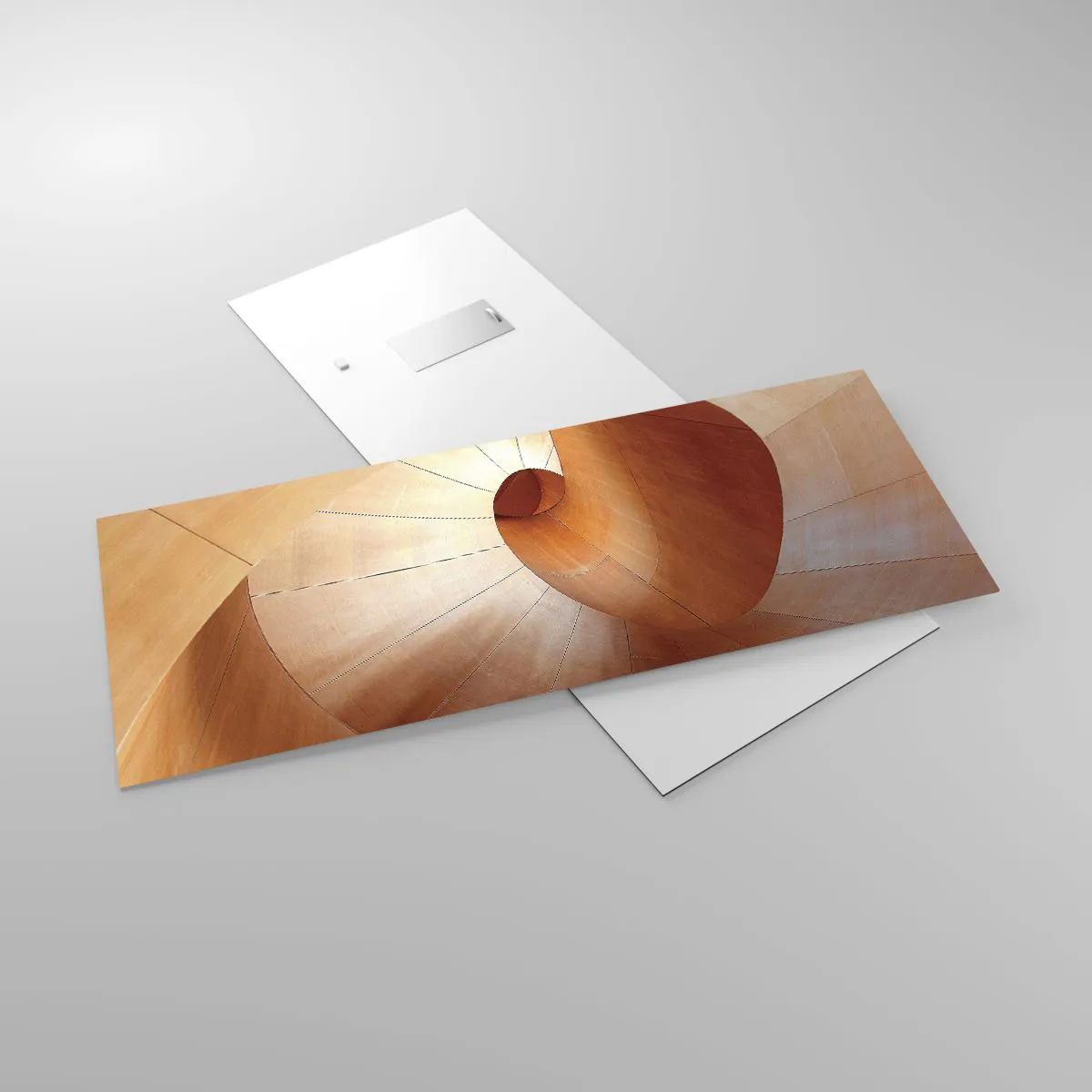 Obraz na skle - Architektonická serpentína - 100x40 cm