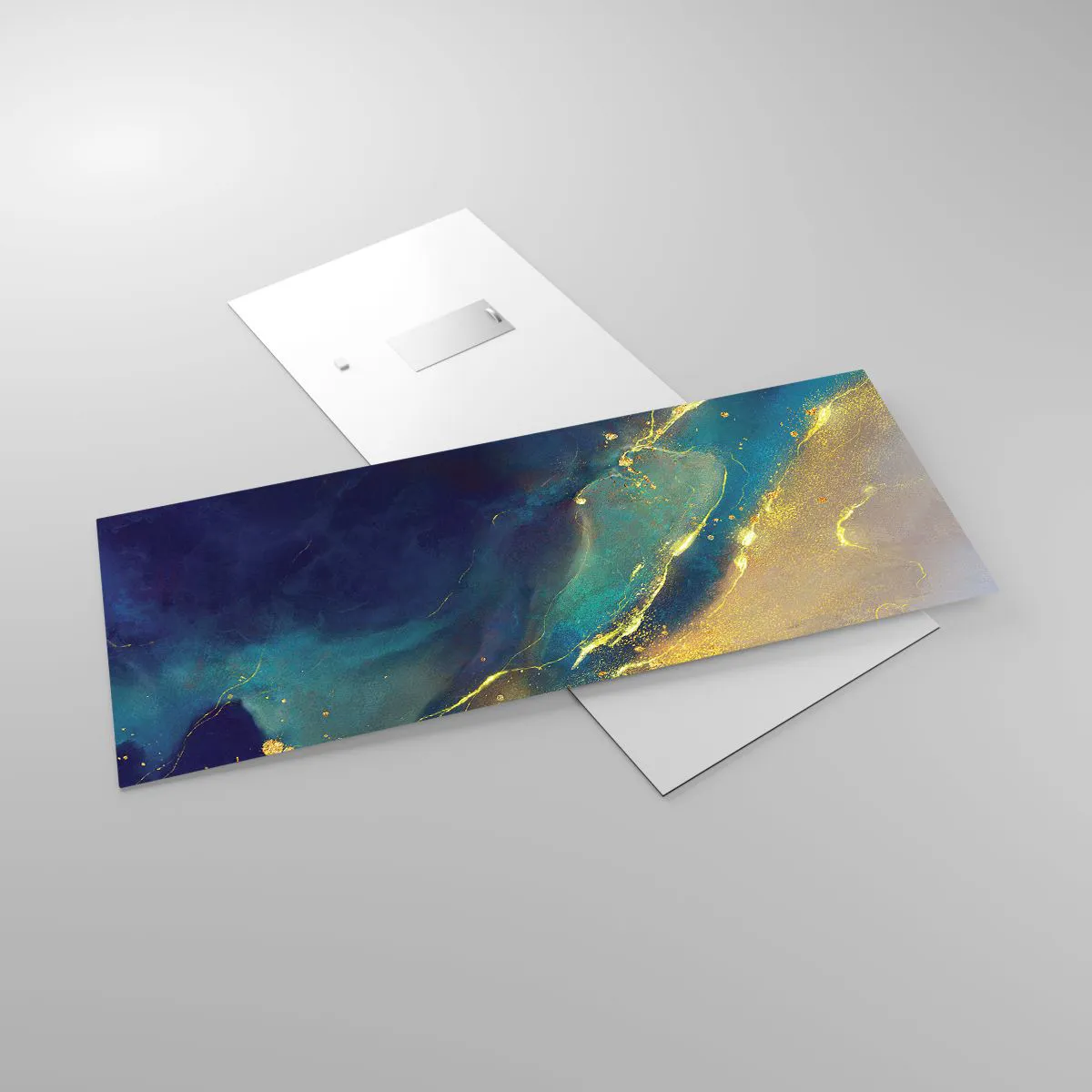 Impression sur verre - Image sur verre - Coulée d'or - 100x40 cm