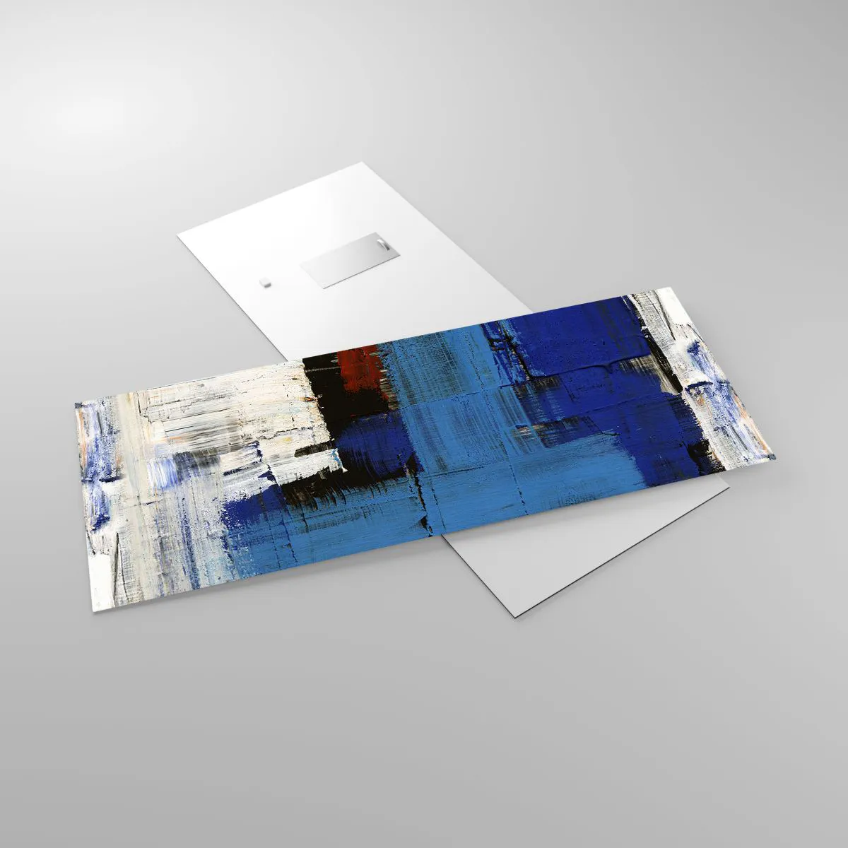 Obraz na szkle - Sekret błękitu - 100x40 cm