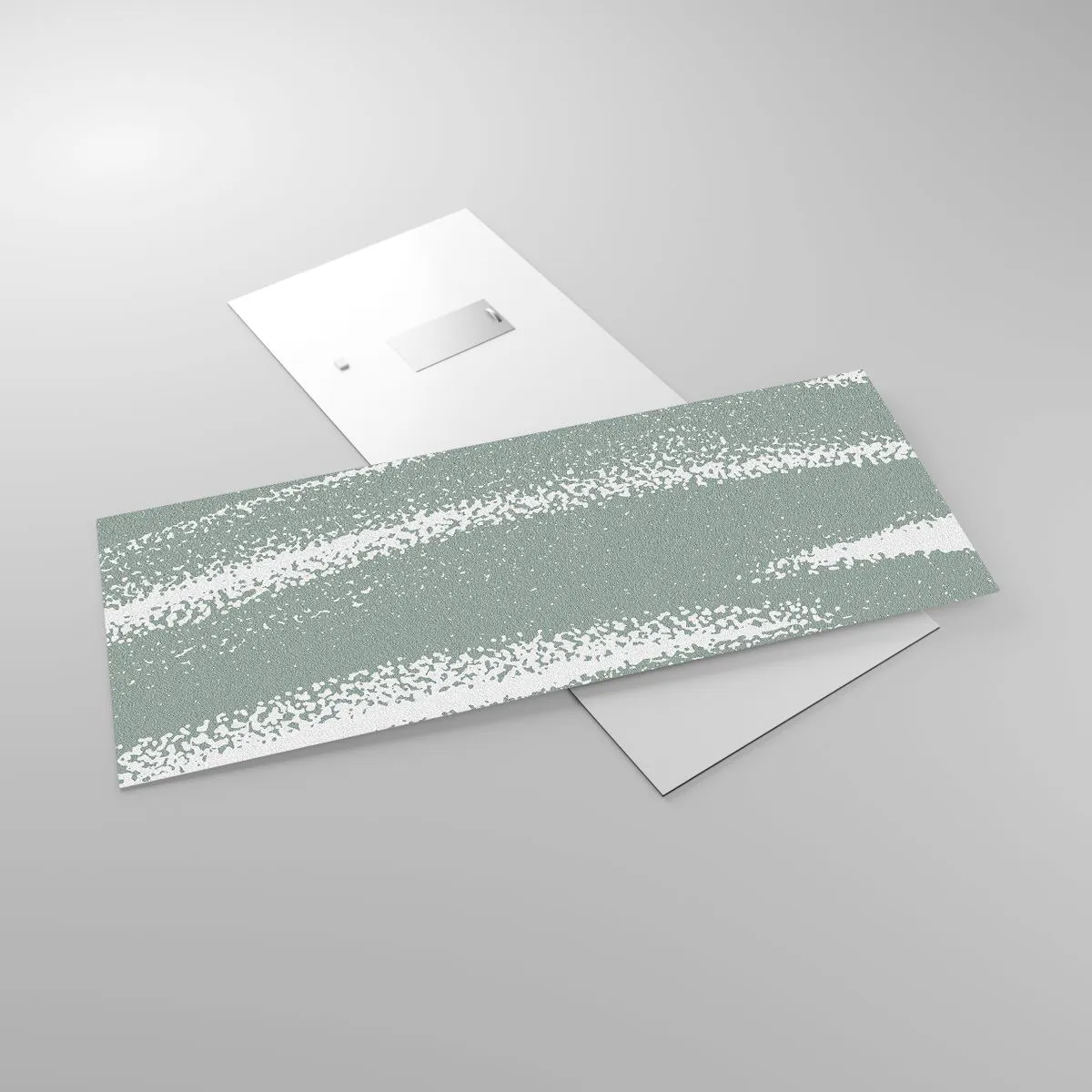 Impression sur verre - Image sur verre - Abstraction dans un climat hivernal - 100x40 cm