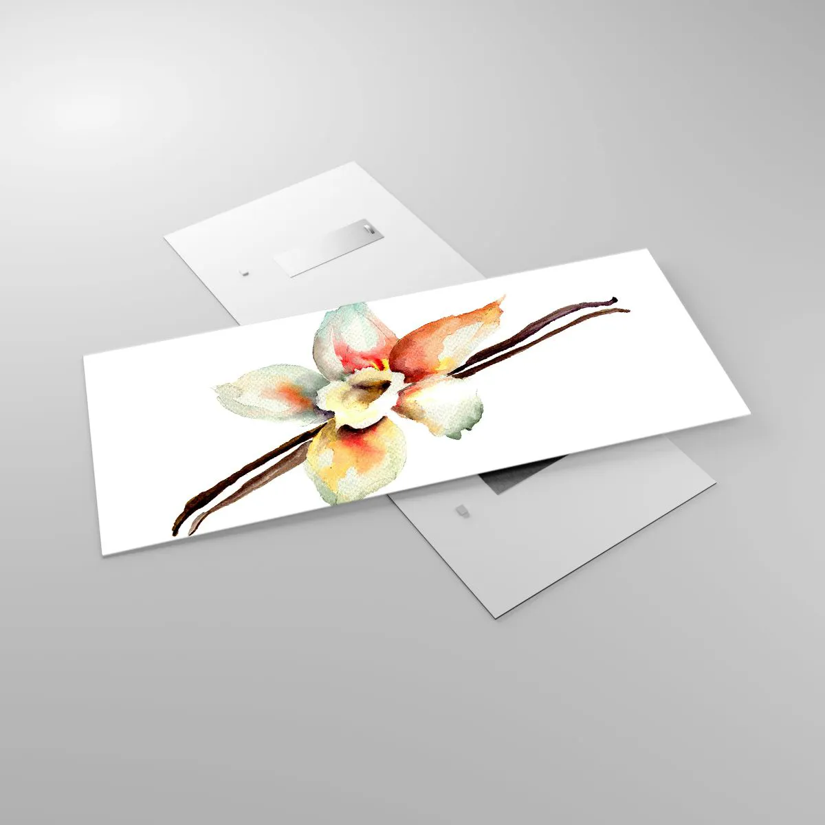 Quadro em vidro - Doçura derramada com tinta - 120x50 cm