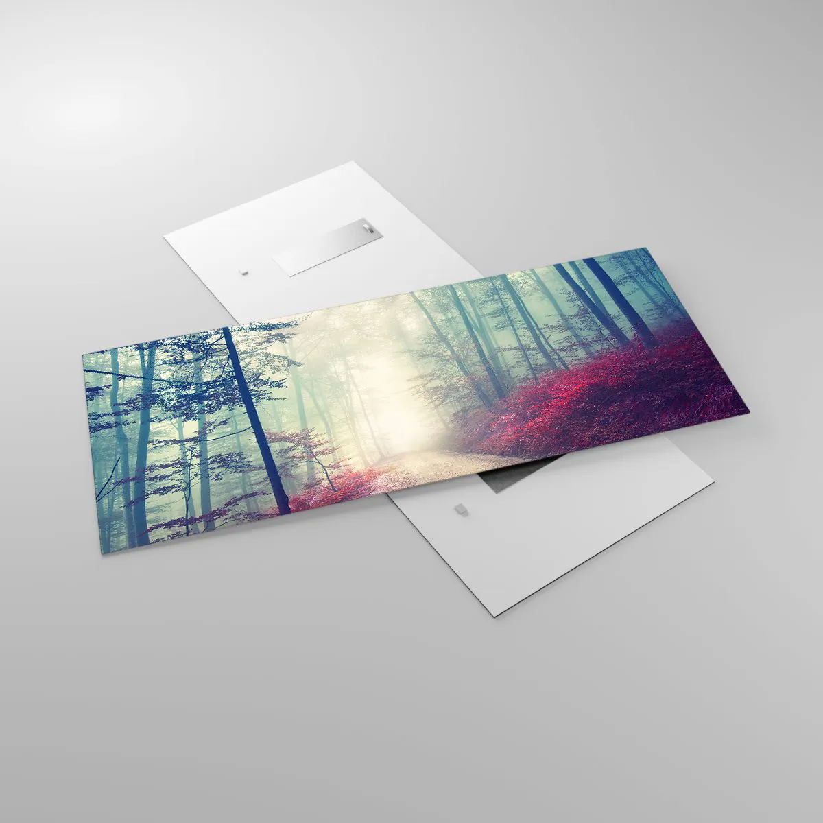 Billede på glas - Hvor er det godt at stå op ved daggry - 120x50 cm