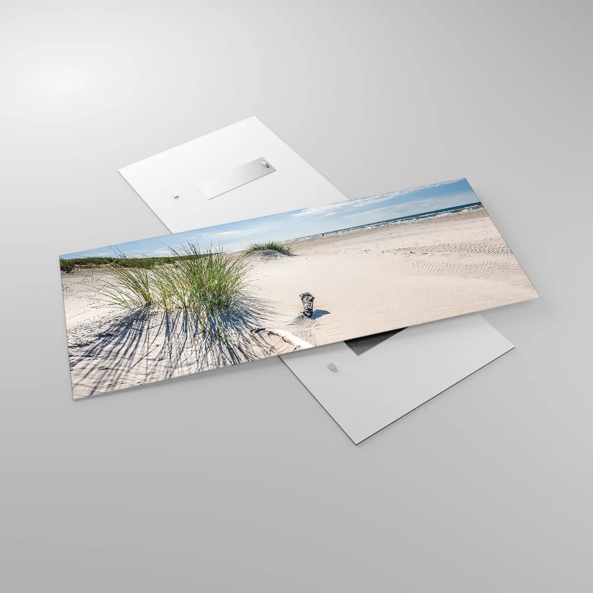 Schilderen op glas - De mooiste zandstrand? Oostzee-strand - 120x50 cm