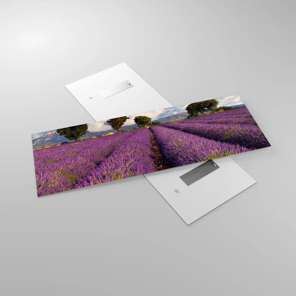 Üveg kép - Levendula mezők - 140x50 cm