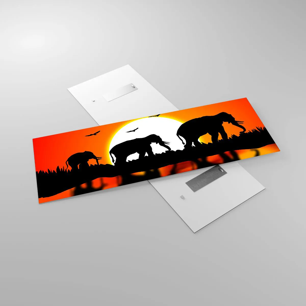 Glass picture - And in the Evening for a Small Drink - 140x50 cm