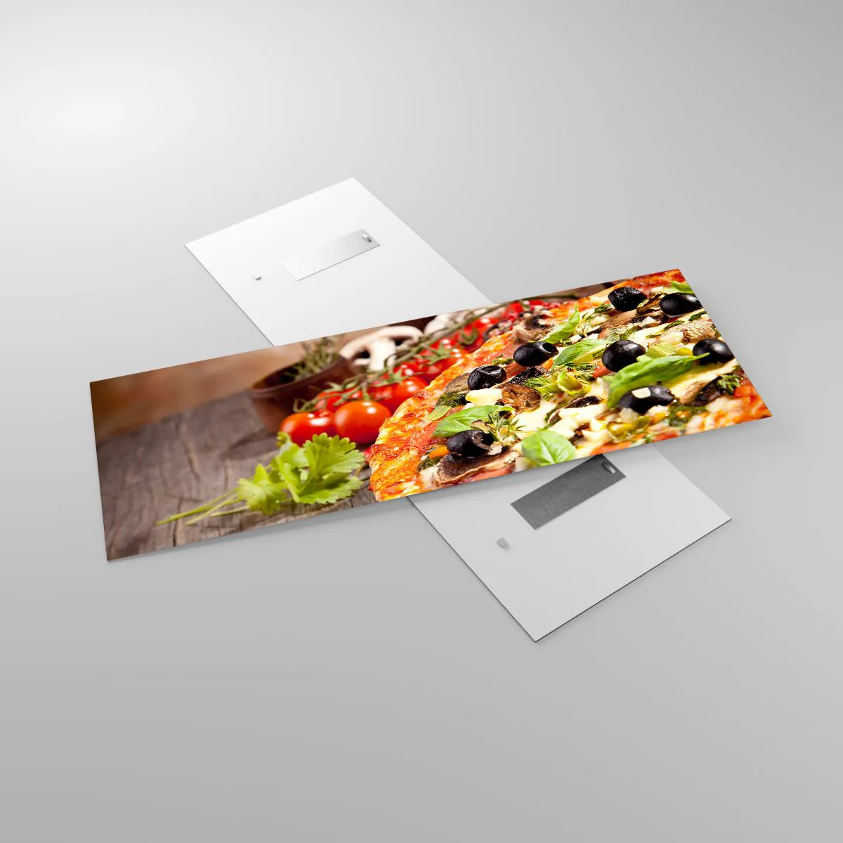 Quadro em vidro - Ingredientes telúricos - 140x50 cm