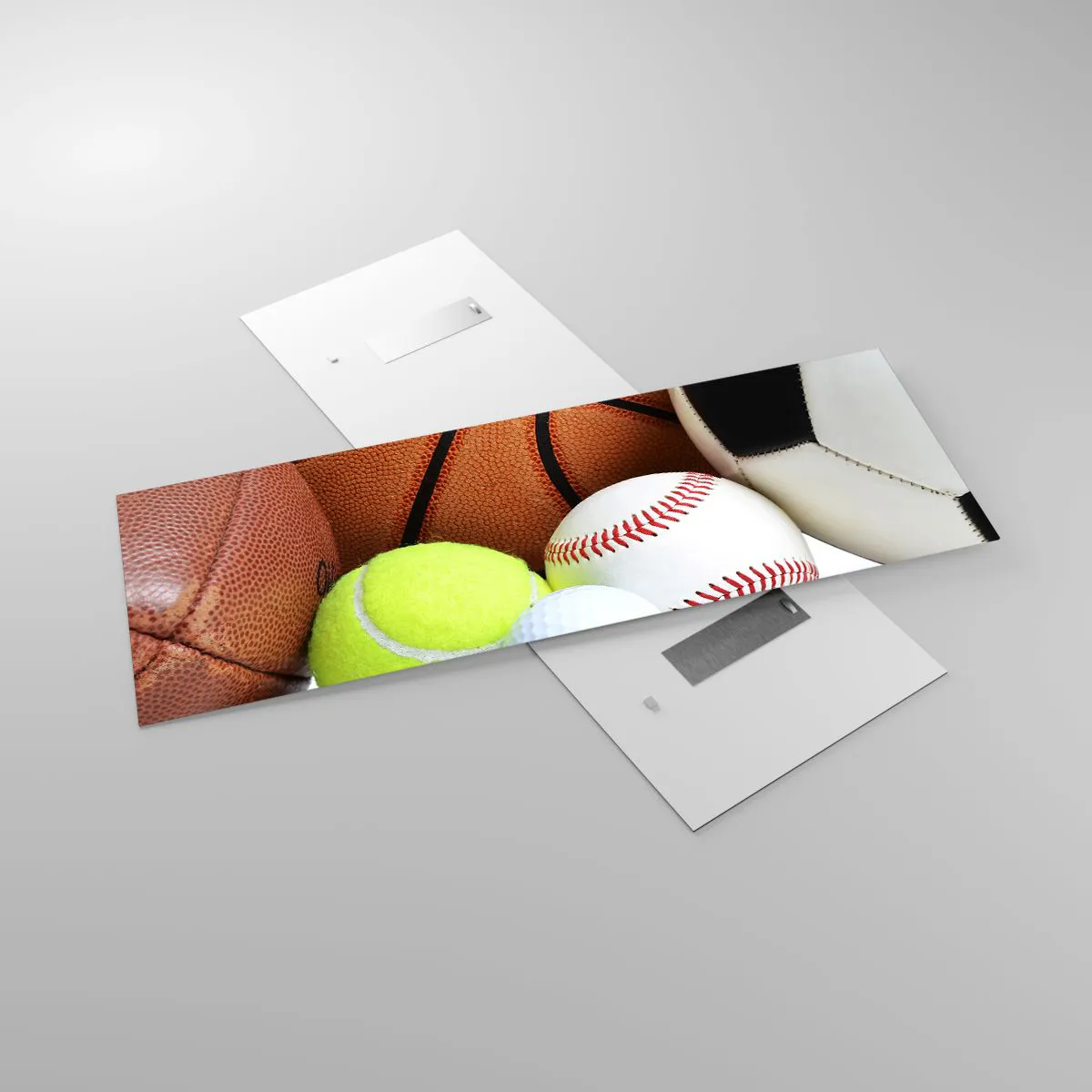 Obraz na skle - Spája nás futbal! - 140x50 cm