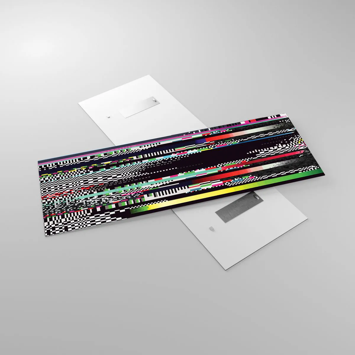 Obraz na skle - Kontrolný obraz skutočnosti - 140x50 cm