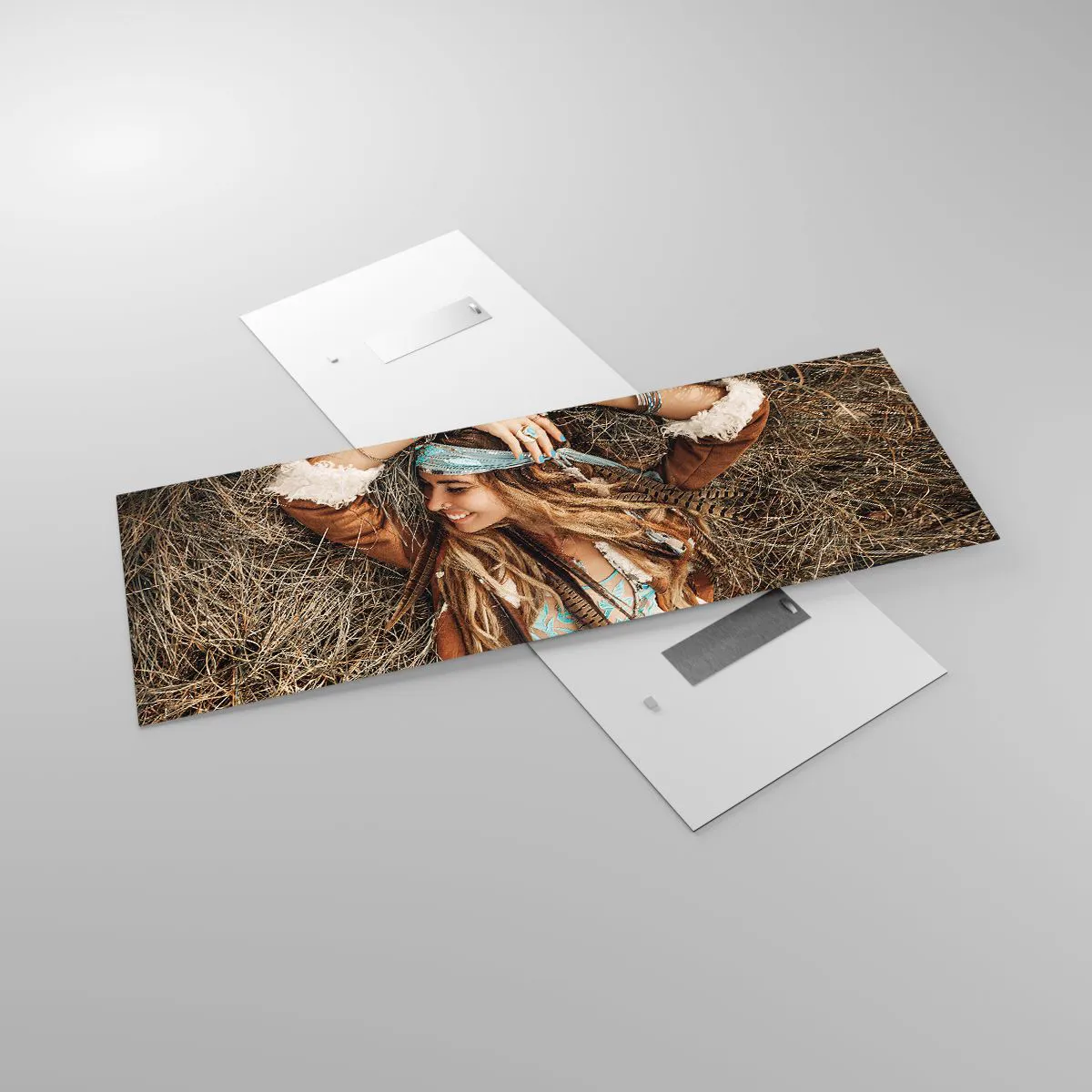 Glass picture - On the Way to the Summer of Love - 140x50 cm