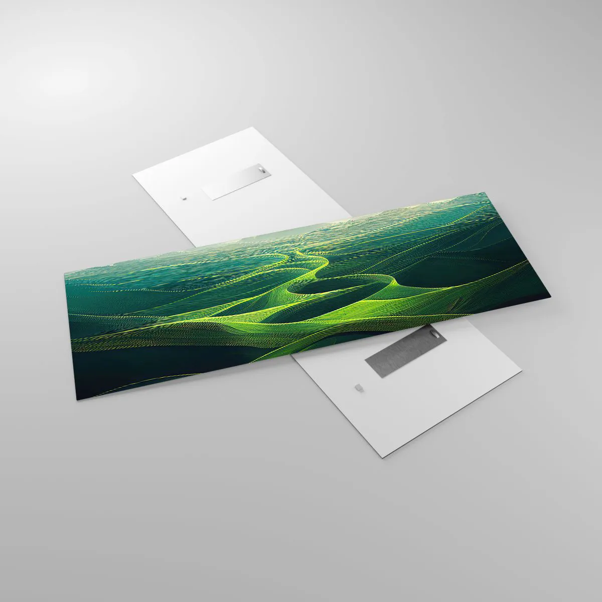 Obraz na skle - V zelených údoliach - 140x50 cm