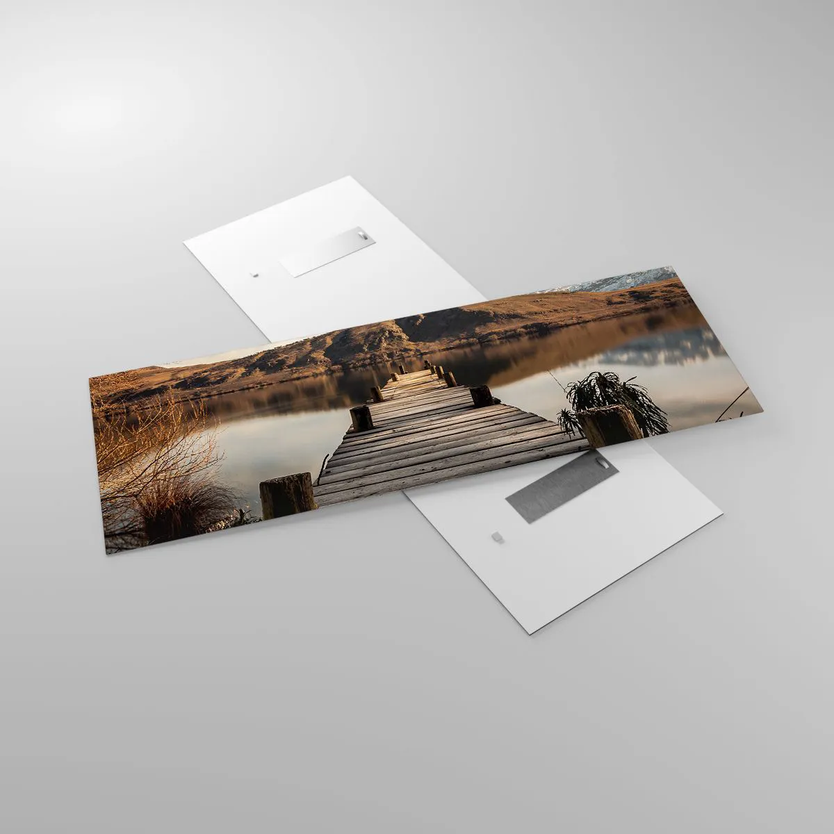 Obraz na skle - Krajina v tichu - 140x50 cm