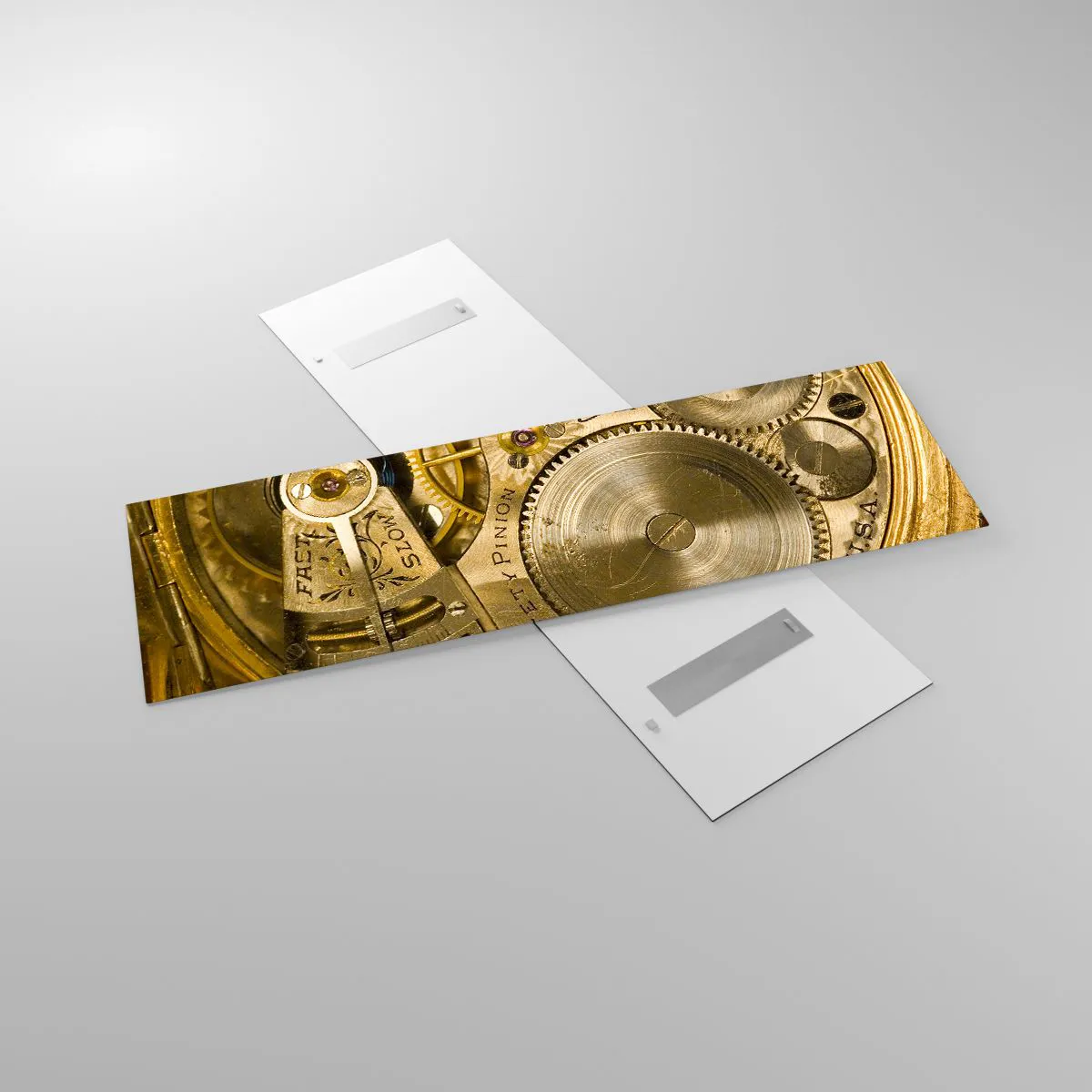 Quadro em vidro - Mova-se com o tempo - 160x50 cm