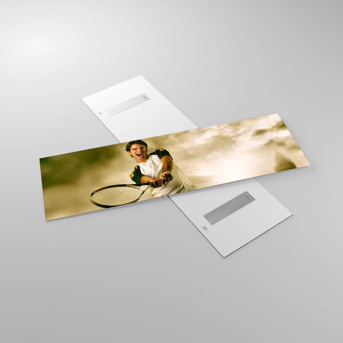 Schilderen op glas - Energie en vreugde - 160x50 cm