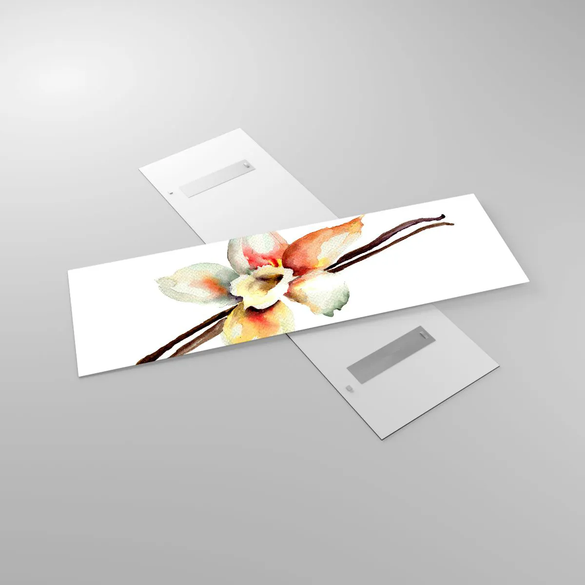 Quadro em vidro - Doçura derramada com tinta - 160x50 cm