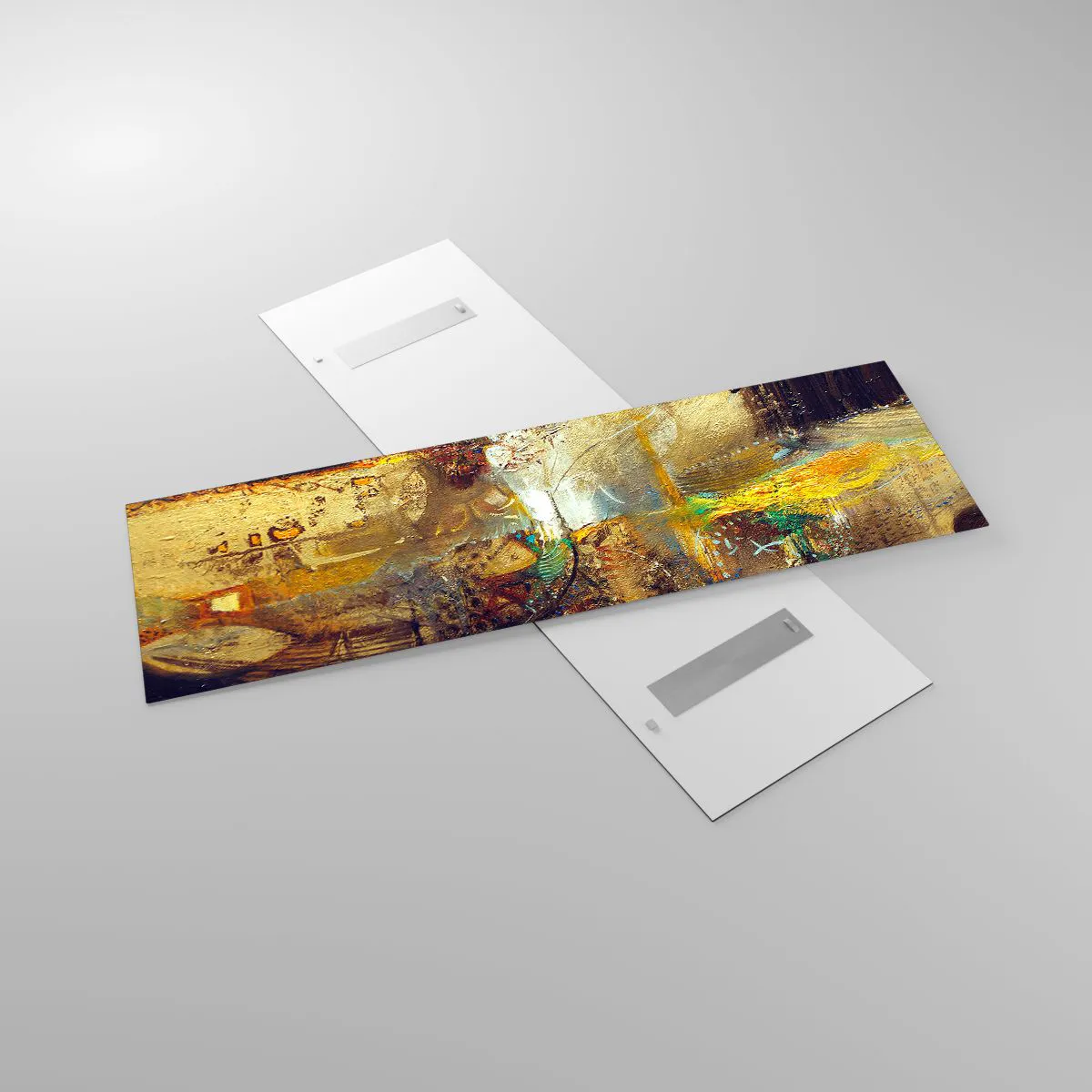 Glastavla - Bild på glas - Kallt, varmare, hett - 160x50 cm