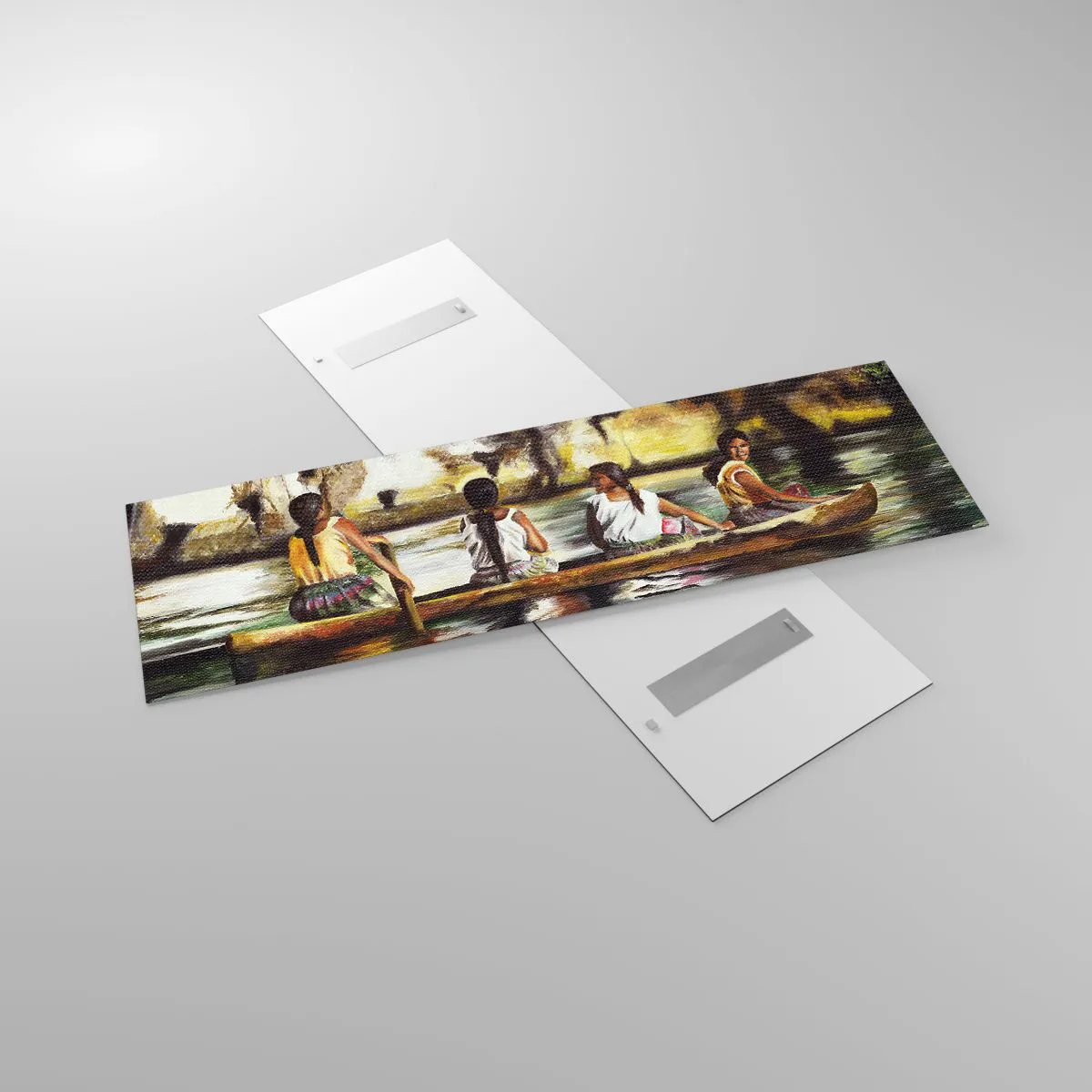 Tablou pe sticlă - Într-un paradis polinezian - 160x50 cm