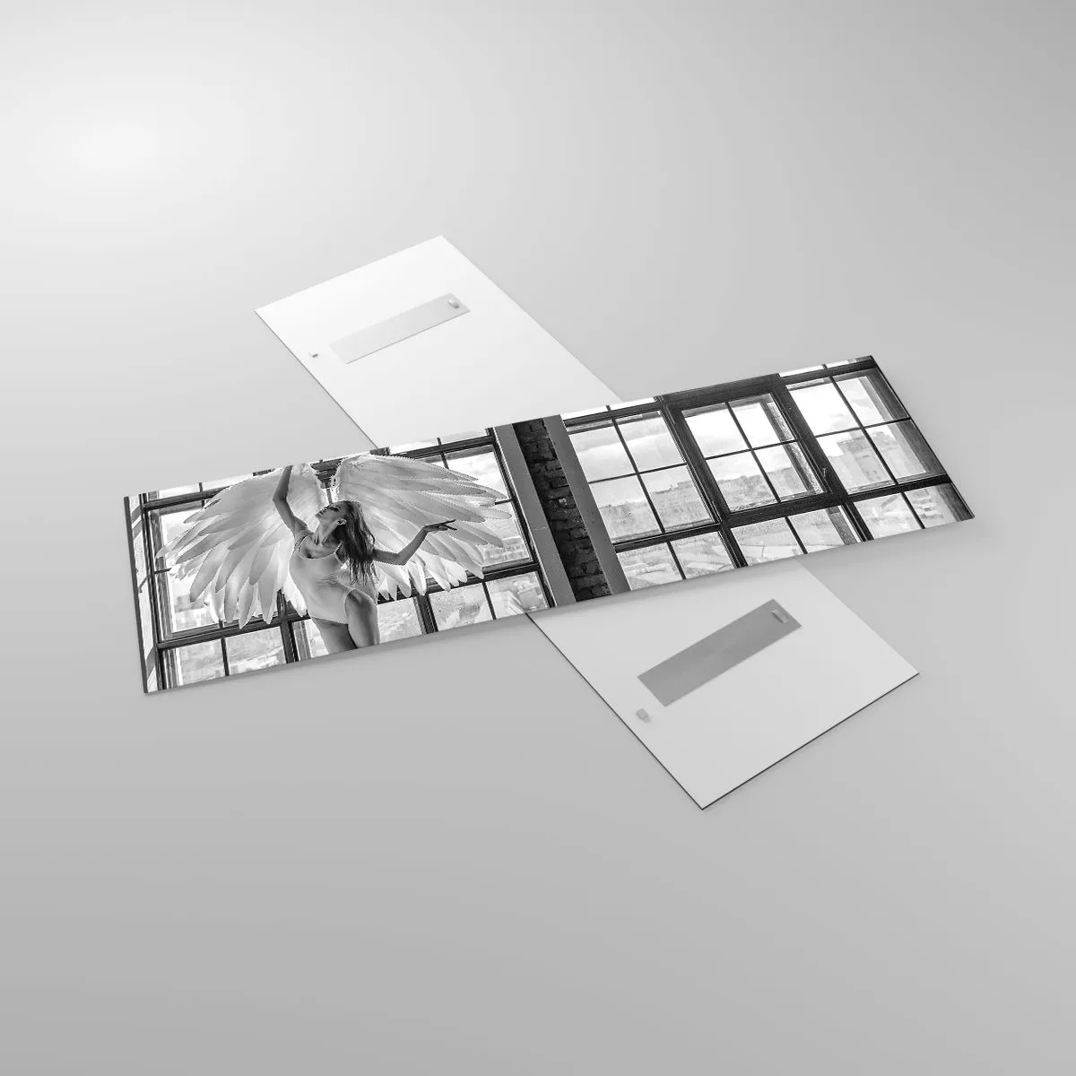 Quadro em vidro - Cidade dos Anjos? - 160x50 cm