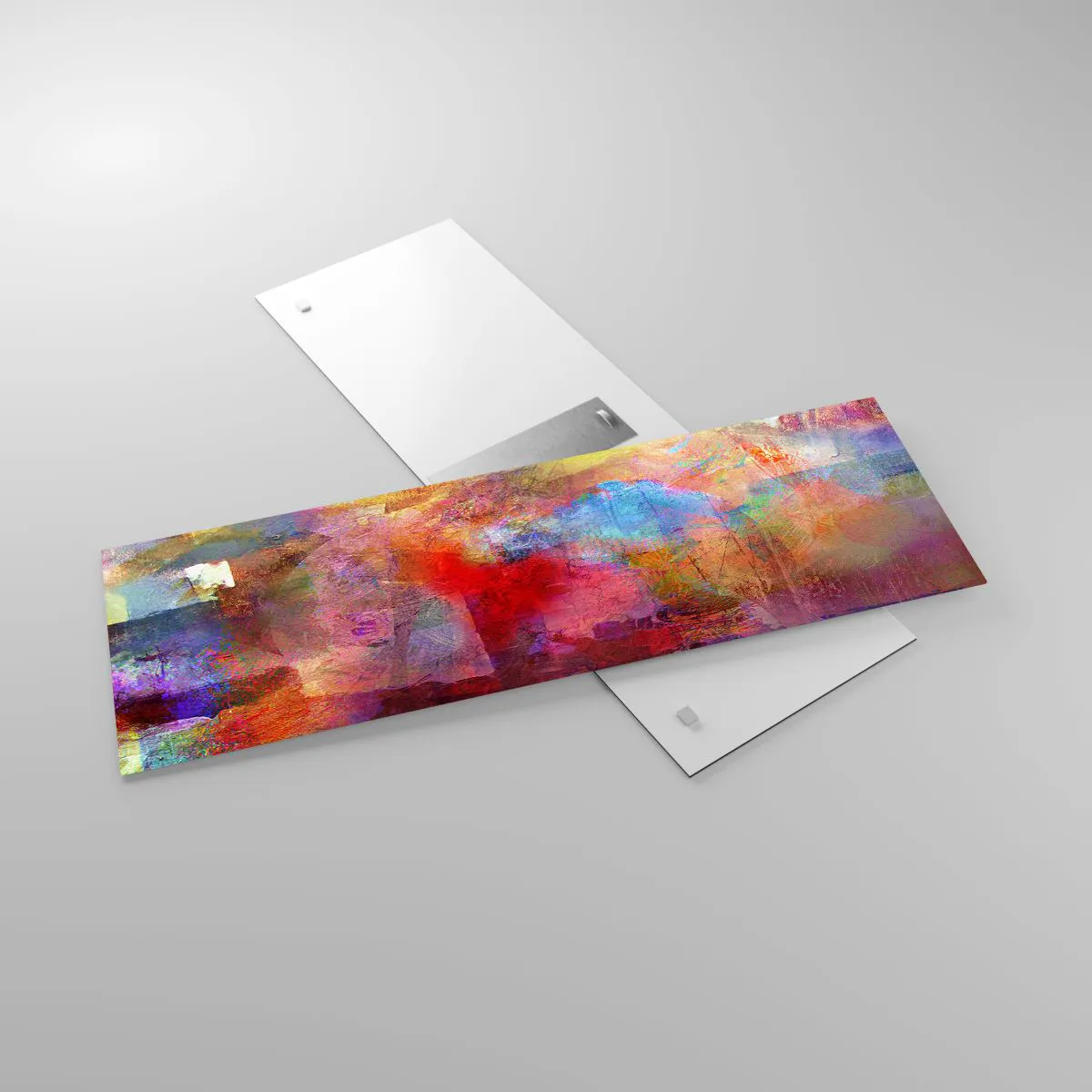 Glasbild - Bild auf glas - Schau in den Regenbogen - 90x30 cm