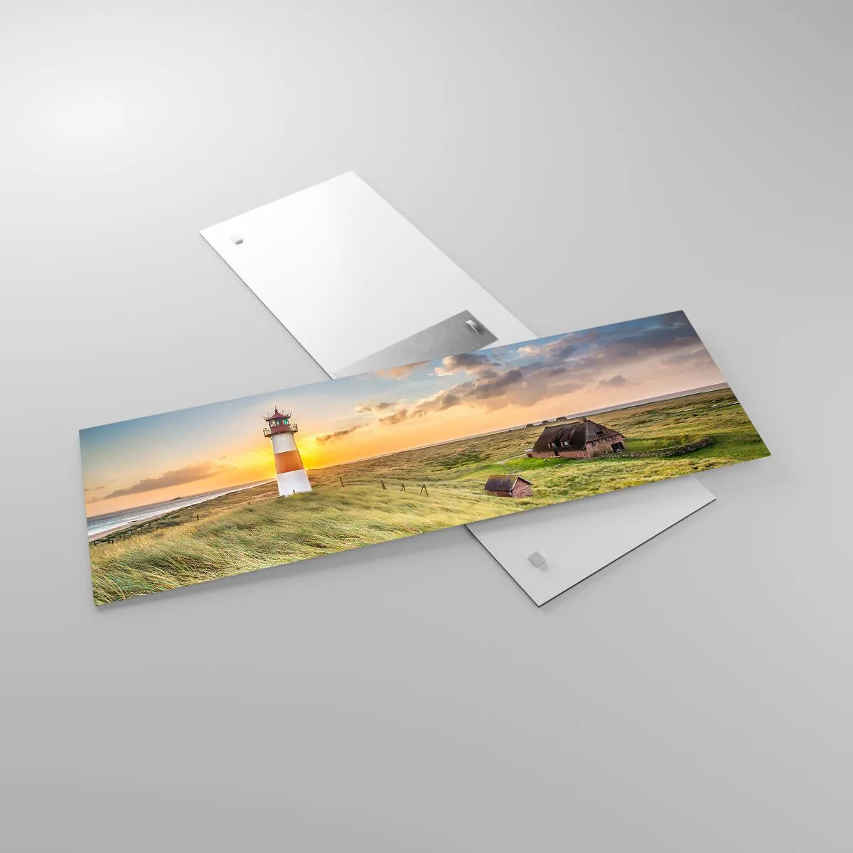 Glasbild - Bild auf glas - Zwischen den Wellen - 90x30 cm