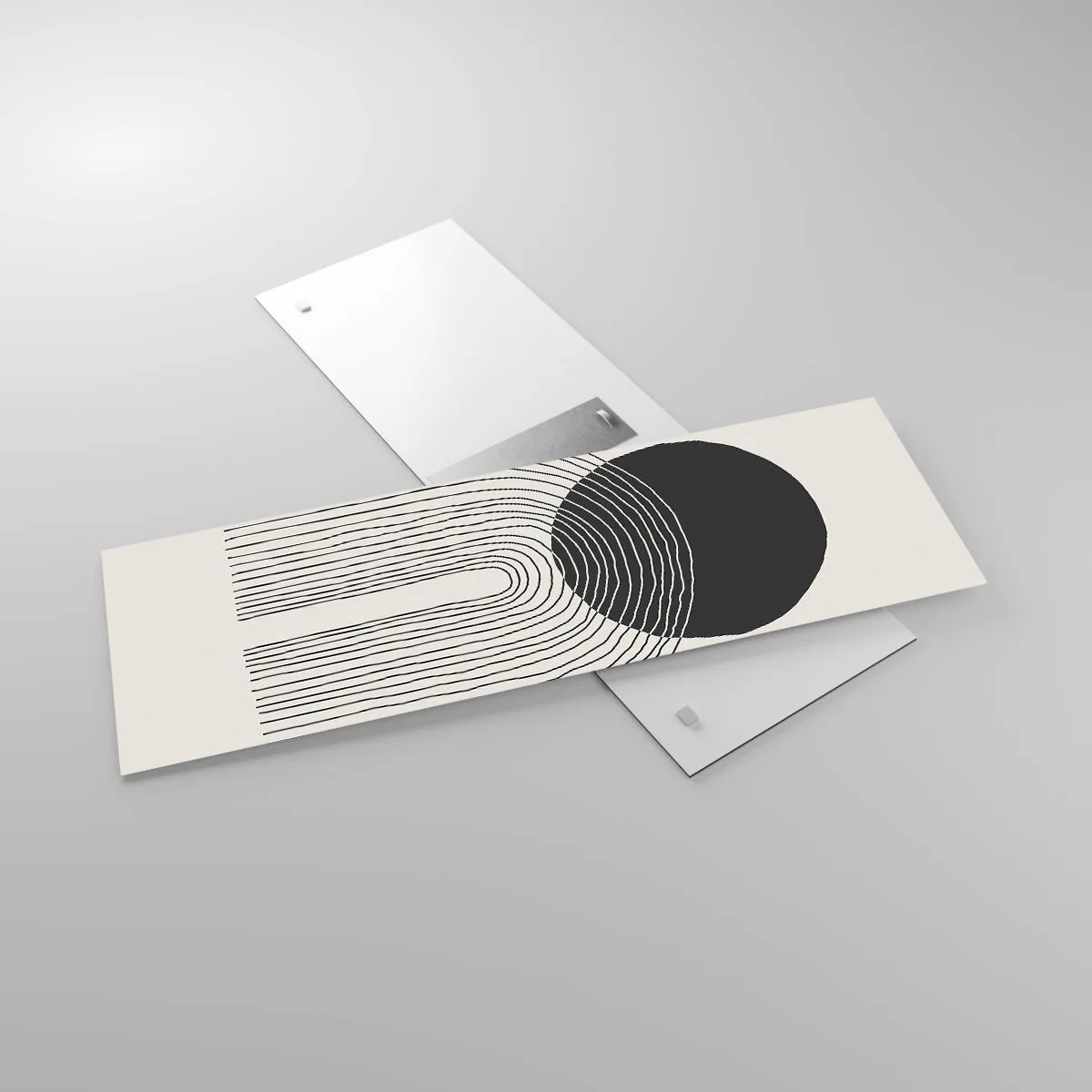 Cuadro sobre vidrio - Impresiones sobre Vidrio - Temblor y certeza - 90x30 cm